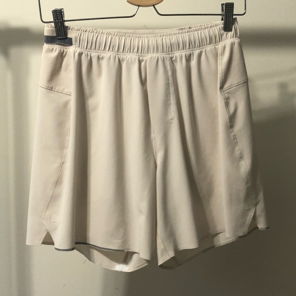 Lululemon Surge Short Lined 6” small. White opal.